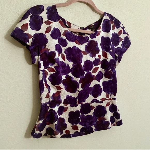 Versatile Anne Taylor Peplum Top (size 2) - Picture 2 of 5